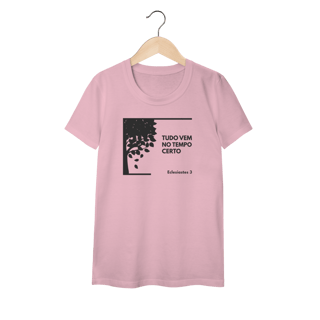 Nome do produto Camiseta “Tudo Vem no Tempo Certo” – Fé, Esperança e Confiança em Deus