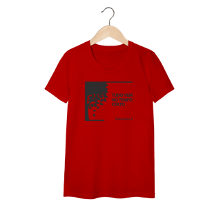 Nome do produto Camiseta “Tudo Vem no Tempo Certo” – Fé, Esperança e Confiança em Deus