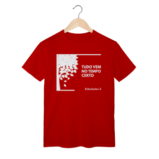 Nome do produto Camiseta “Tudo Vem no Tempo Certo” – Fé, Esperança e Confiança em Deus