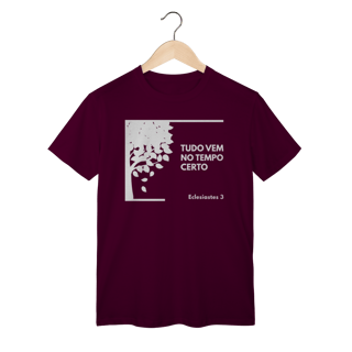 Nome do produto Camiseta “Tudo Vem no Tempo Certo” – Fé, Esperança e Confiança em Deus