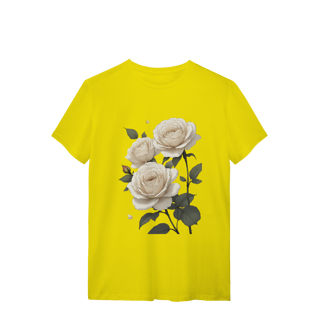 Nome do produto T-Shirt Quality Rosas Branca