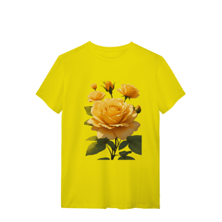 Nome do produto T-Shirt Quality Rosas Amarela