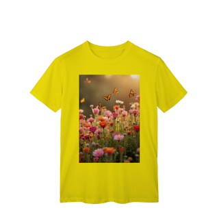 Nome do produto T-Shirt Classic Flores e Borboletas 