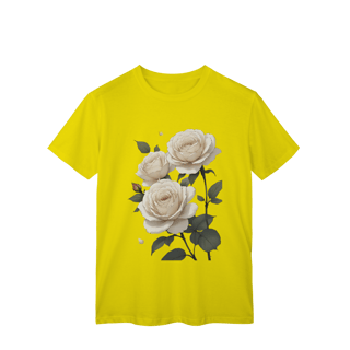 Nome do produto T-Shirt Classic Rosas Branca 