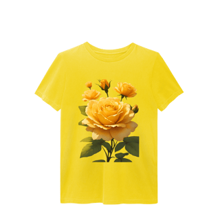 Nome do produto T-Shirt Estonada Rosas Amarelas