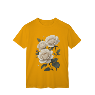 Nome do produto T-Shirt Classic Rosas Branca 