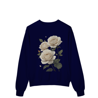 Nome do produto Moleton Rosas Branca