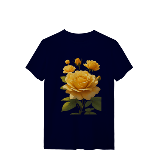 Nome do produto T-Shirt Quality Rosas Amarela