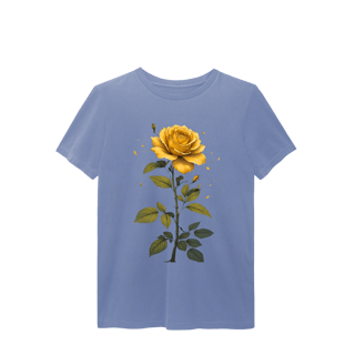 Nome do produto T-Shirt Estonada Rosa Amarela 1511
