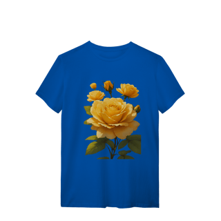 Nome do produto T-Shirt Quality Rosas Amarela