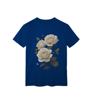 Nome do produto T-Shirt Classic Rosas Branca 