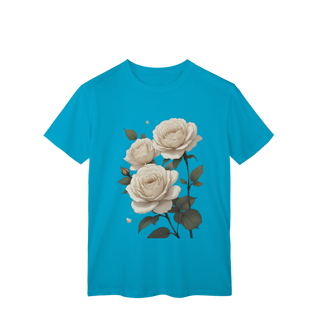 Nome do produto T-Shirt Classic Rosas Branca 