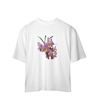 Nome do produto Camiseta Oversized Flores 02