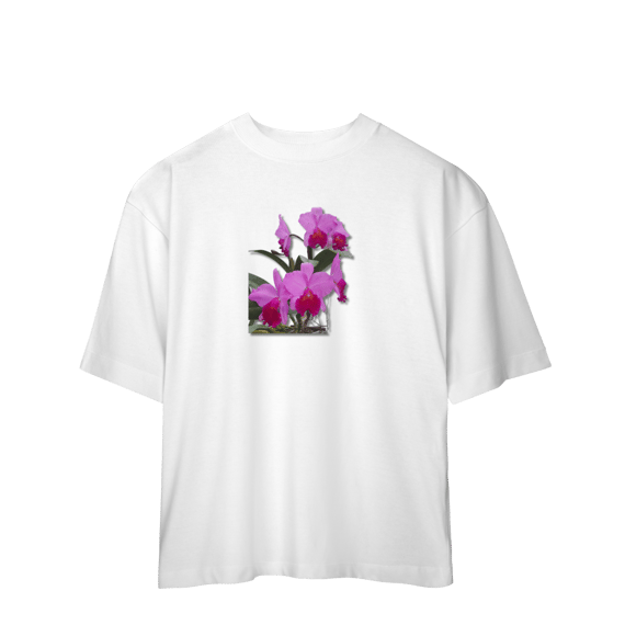 Camiseta Oversized Flores 05