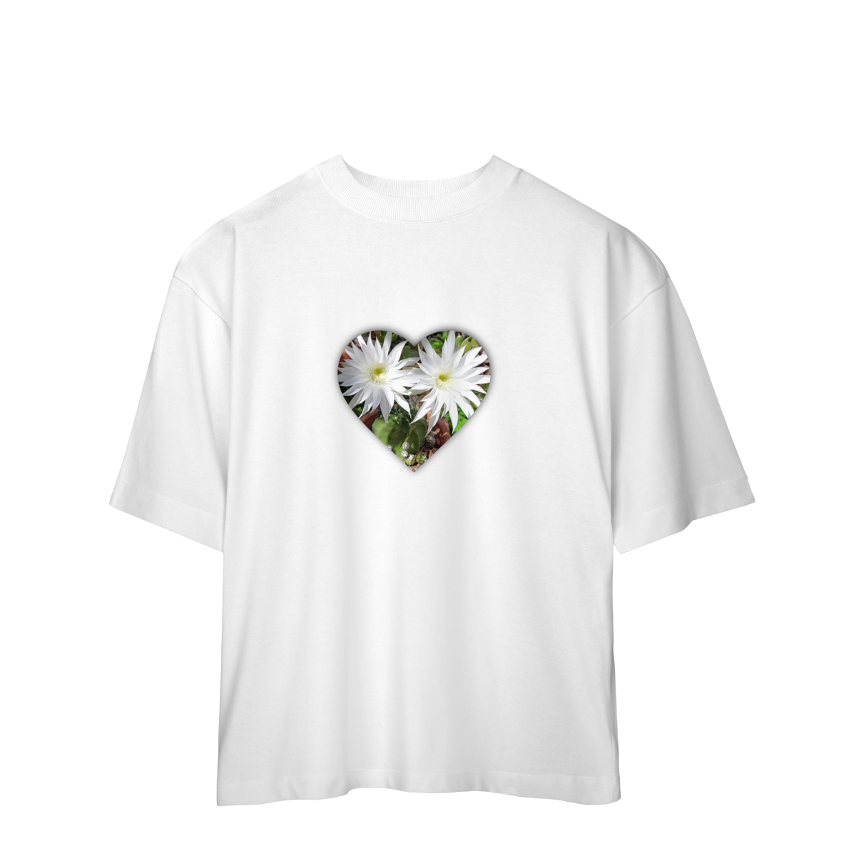 Camiseta Oversized Flores 2225
