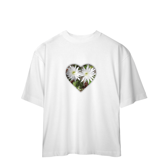 Camiseta Oversized Flores 2225
