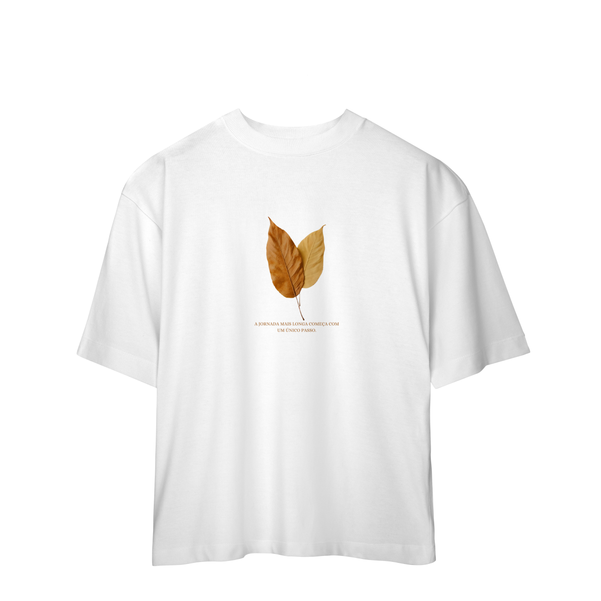 Camiseta Oversized Folhas