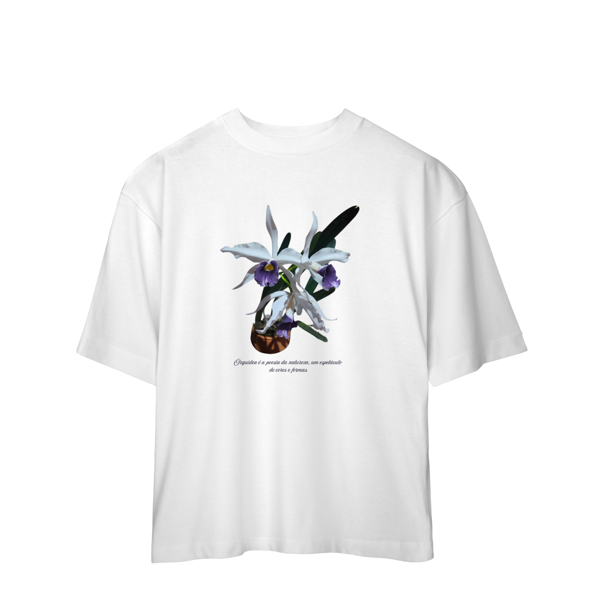 Camiseta Oversized Orquidea Coerulea