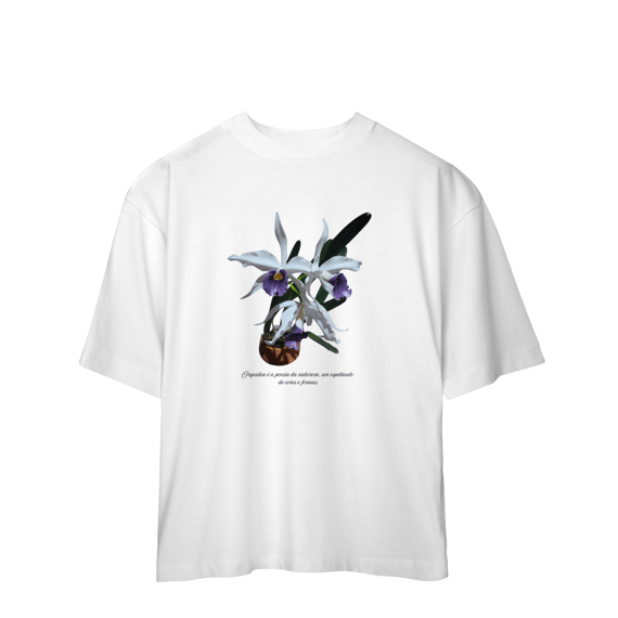 Camiseta Oversized Orquidea Coerulea