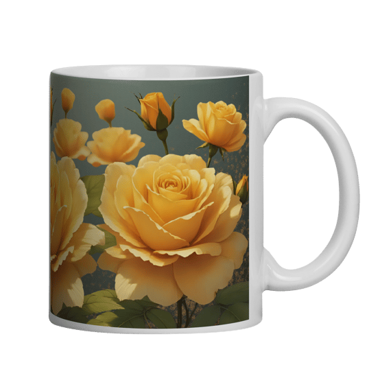 Caneca Rosas Amarelas