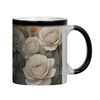 Nome do produto Caneca Magica Rosas Branca 