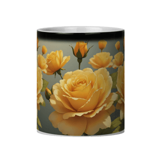 Nome do produto Caneca Mágica Rosas Amarelas