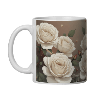 Nome do produto Caneca Rosas Branca 