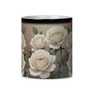 Nome do produto Caneca Magica Rosas Branca 