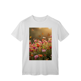 Nome do produto T-Shirt Classic Flores e Borboletas 