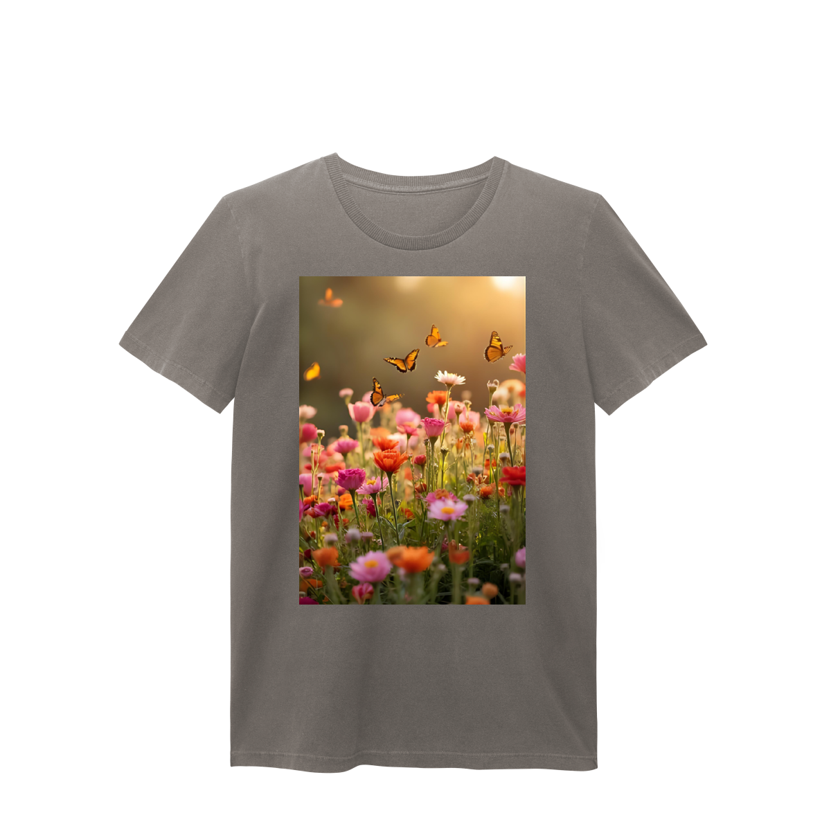 Baby Long Estonada Flores e Borboletas