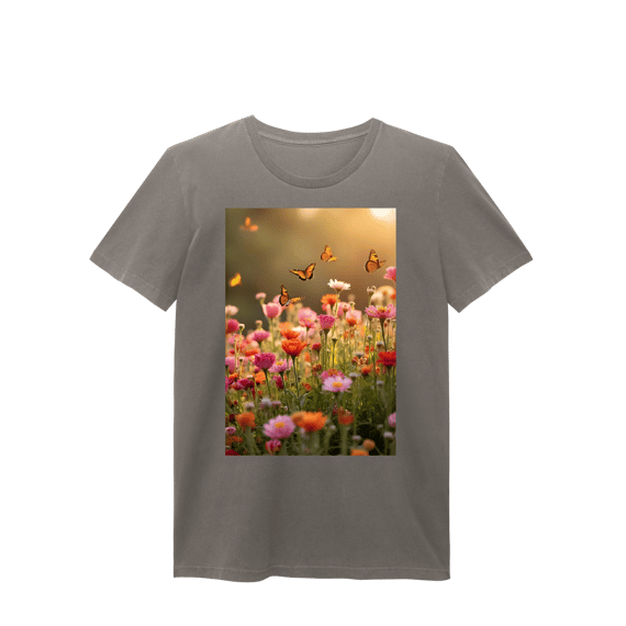 Baby Long Estonada Flores e Borboletas