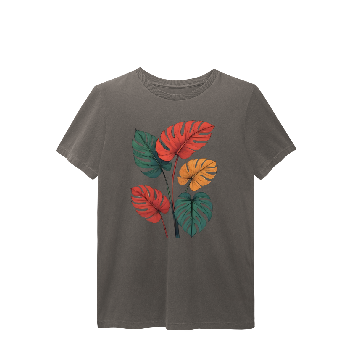 T-Shirt Estonada Folhas CA 