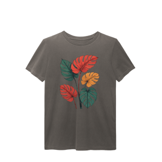 T-Shirt Estonada Folhas CA 