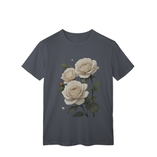 Nome do produto T-Shirt Classic Rosas Branca 