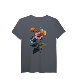 Nome do produto Camiseta Pima Flores silvestre