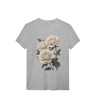 Nome do produto T-Shirt Quality Rosas Branca
