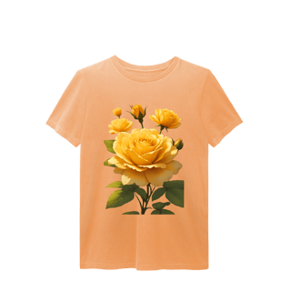 Nome do produto T-Shirt Estonada Rosas Amarelas