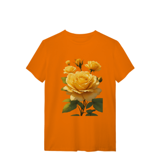 Nome do produto T-Shirt Quality Rosas Amarela