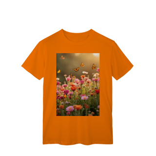 Nome do produto T-Shirt Classic Flores e Borboletas 