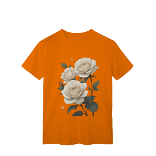 Nome do produto T-Shirt Classic Rosas Branca 