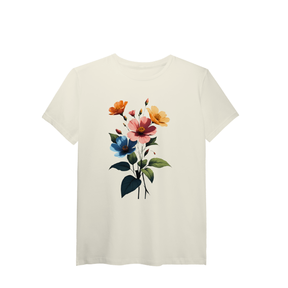 Camiseta Pima Flores silvestre