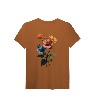 Nome do produto Camiseta Pima Flores silvestre