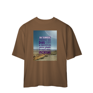 Nome do produto Camiseta Oversized Incrivel 