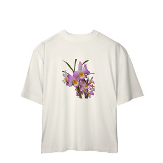 Nome do produto Camiseta Oversized Flores 02