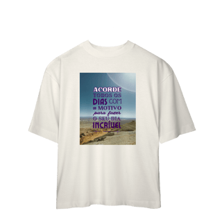 Nome do produto Camiseta Oversized Incrivel 