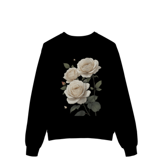 Nome do produto Moleton Rosas Branca