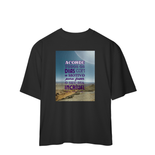 Nome do produto Camiseta Oversized Incrivel 