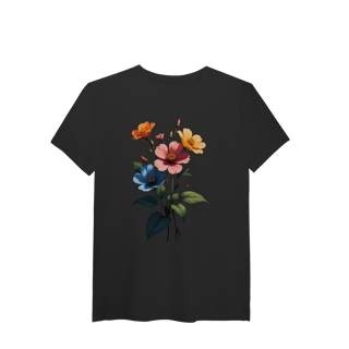Nome do produto Camiseta Pima Flores silvestre