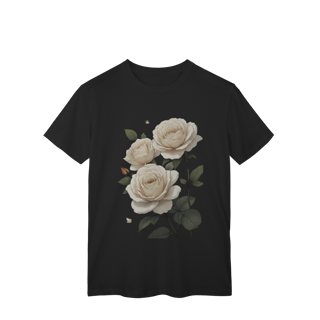 Nome do produto T-Shirt Classic Rosas Branca 