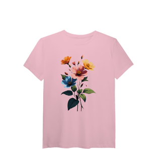 Nome do produto Camiseta Pima Flores silvestre